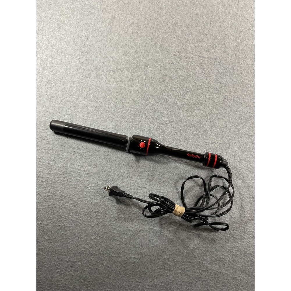 BaByliss Pro Curling Wand Black Red Hair Iron Styler Model CD754
